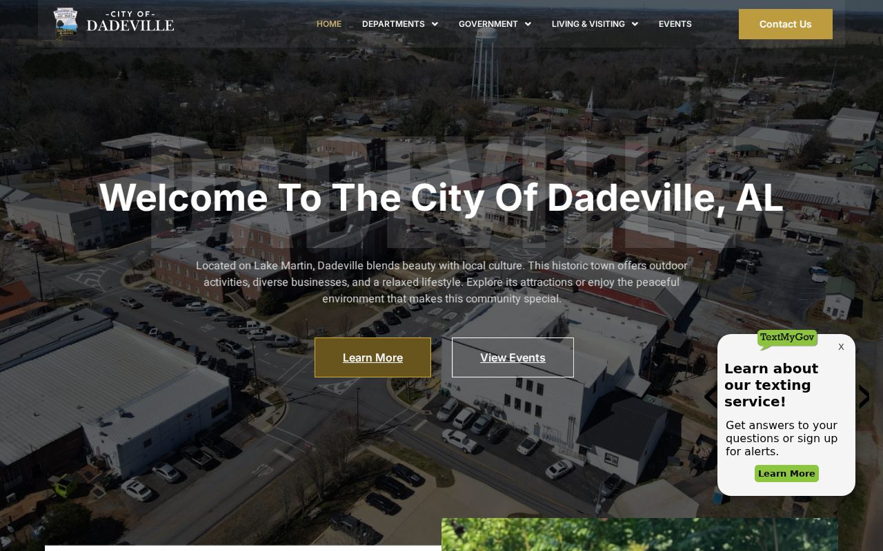 Dadeville criminal records official city government page